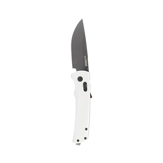 SOG Flash AT Daily Carry Ambidextrous Pocket Compact Folding Knife | Ergonomic Handle for Enhanced Grip | D2 Steel Blade, Concrete/Cool Gray