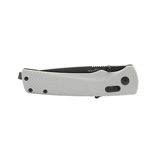 SOG Flash AT Daily Carry Ambidextrous Pocket Compact Folding Knife | Ergonomic Handle for Enhanced Grip | D2 Steel Blade, Concrete/Cool Gray