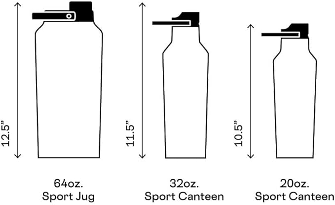 Corkcicle Insulated Canteen Travel Water Bottle, Triple Insulated Stainless Steel, Easy Grip Quick Sip Cap, Keeps Beverages Cold for 25 Hours or Warm for 12 Hours, 32oz, Navy Camo