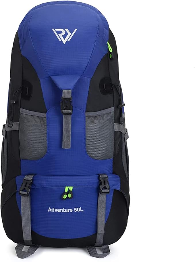 50L Hiking Backpack, Waterproof Lightweight Daypack for Outdoor Camping Travel