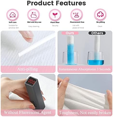50 Pieces Compressed Towels Tablets, Portable Disposable Cotton Hypoallergenic Dehydrated Expandable Compressed Face Towels Travel Washcloths Coin Tissues for Home Beauty and Outdoors Hiking Camping
