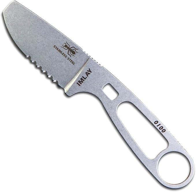 ESEE Imlay SAR Swiftwater Rescue Knife, Sheath, Clip Plate, Retention Strap (Black Sheath)