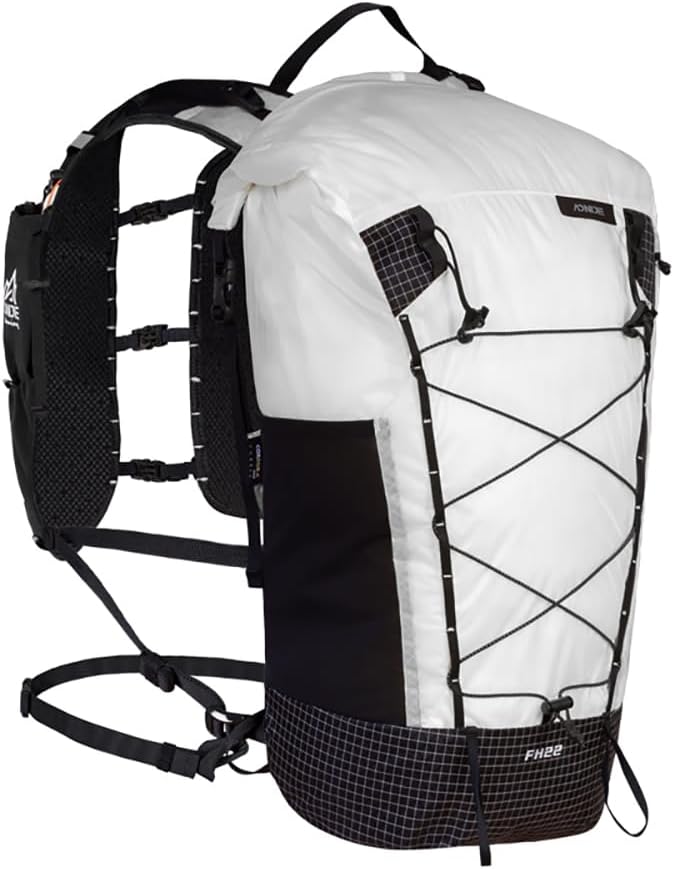 AONIJIE 22L Hiking Backpack for Men Women Adjustable Multifunctional Backpacking Running Hydration for Climbing Camping (White)