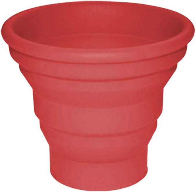 Silicone Collapsible Travel Cup for Outdoor Camping and Hiking (1 Pack) (Red)