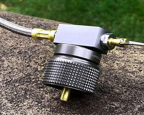 Campingmoon Gas Canister Refill Adapter, Portable Outdoor Gas Saver Lindal Valve Canister Shifter, Camping Canister Vent Valve, Z15