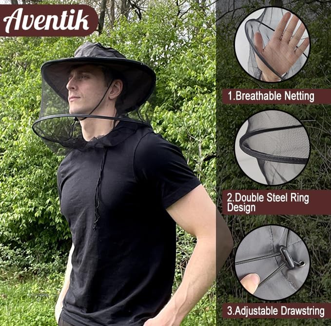 Aventik Mosquito Jacket Mosquito Pants Mosquito Suit No-See-Um Mesh, Super Light, Keep Safe Cool, UV Protection