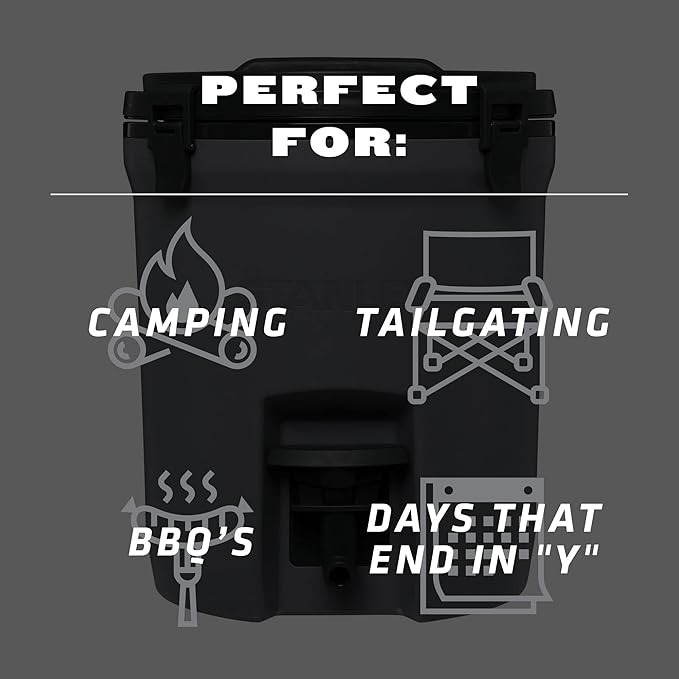 STANLEY Adventure 2 Gallon Fast Flow Water Jug, Ice Water Dispenser, Insulated Beverage Cooler with Easy Pour Spigot and Latched Foam Lid