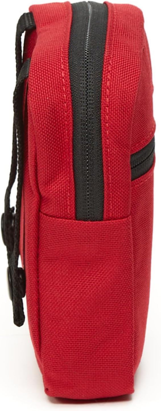Manhattan Portage Trek Zipper Pouch - Stylish And Functional Travel Organizer 1000D Cordura And Water Resistant (Red)