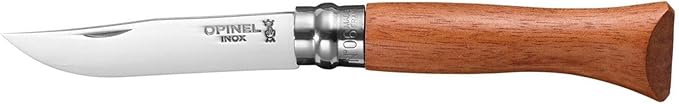 Opinel No6 Stainless Steel Folding Pocket Knife – Premium Wood Handles