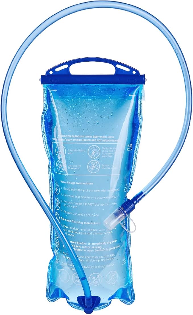Azarxis Hydration Bladder Water Reservoir Leakproof 1.5L 2L 3L, BPA Free Hydration Pack Replacement for Running Walking Hiking Biking Climbing Cycling