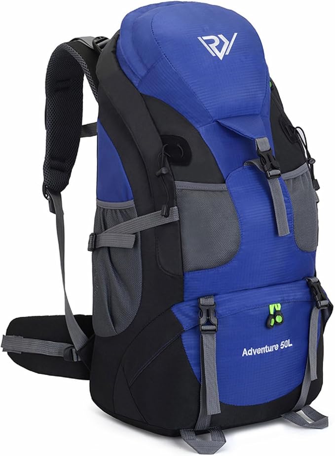 50L Hiking Backpack, Waterproof Lightweight Daypack for Outdoor Camping Travel