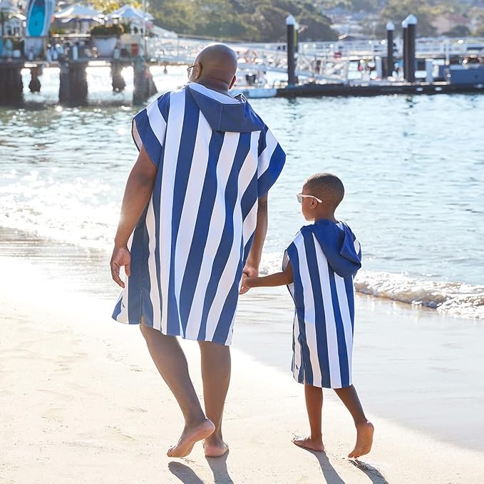 Dock & Bay Adult Poncho - Hooded Towel with Deep Pockets, Changing Robe - Quick Dry - Compact, Lightweight - Includes Bag