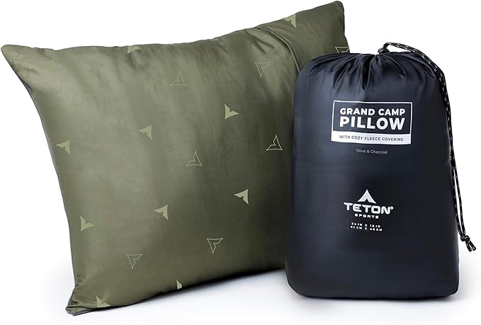 TETON Sports Camp Pillow; Great for Travel, Camping and Backpacking; Washable