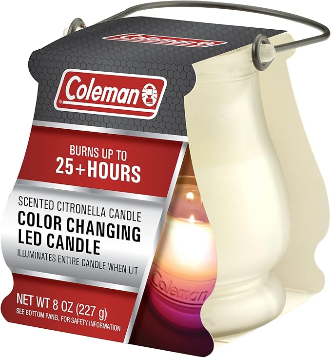 Coleman Color Changing LED Citronella Outdoor Scented Candle