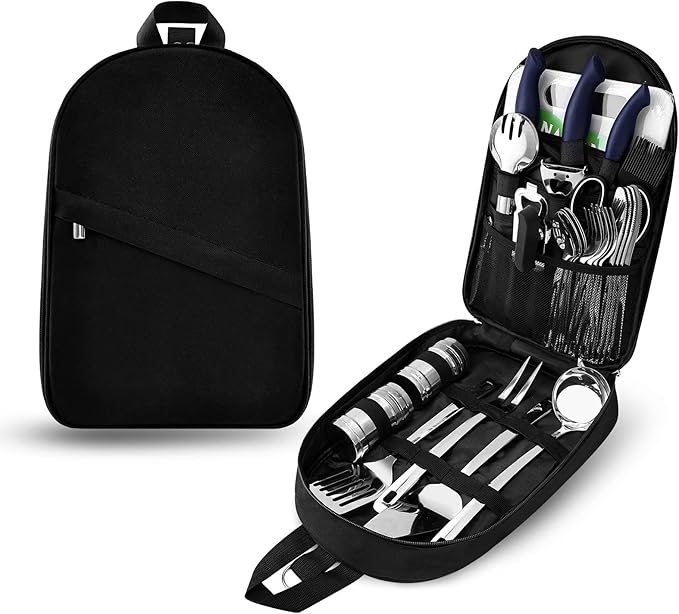 Camping Essentials Camping Accessories Gear Must Haves Camper Tent Camping Kitchen Rv Cooking Set Camping Cooking Utensils Set Supplies Gadgets Outdoor Stove Portable Picnic Gifts BBQ Stuff