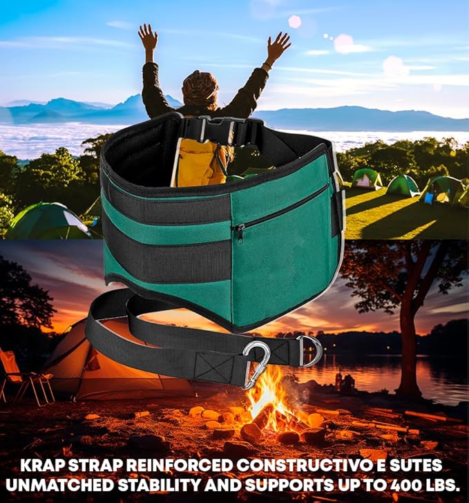 Crap Strap For Pooping In The Woods | Tree Swing Hanging Straps | Hands-Free Portable Toilet