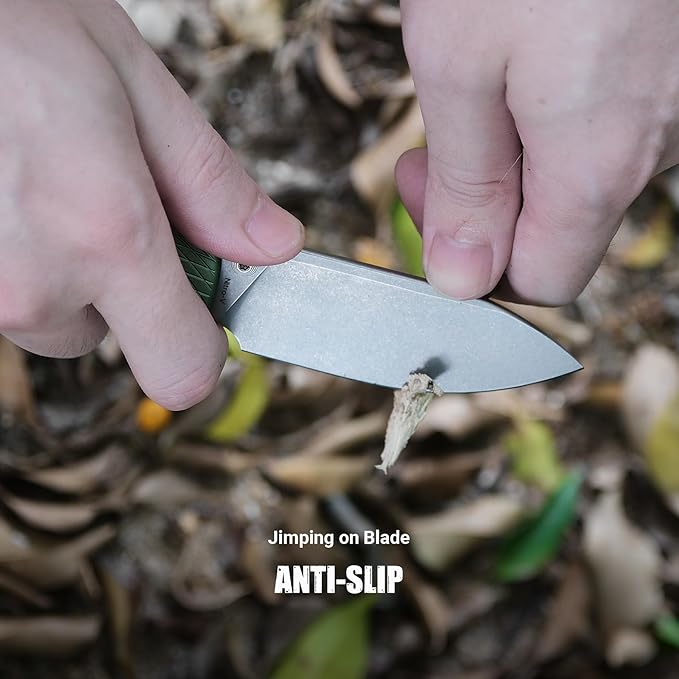 Vosteed EDC Knife, Lightweight Folding Pocket knife with Clip for Men and Women, Sharp Crossbar Lock Knife with 3.25" Nitro-V Steel Blade, Aluminum Handle for Camping - Raccoon