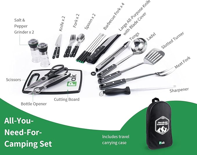 Pak Camping Cookware, Camp Kitchen, Camp Cookware, Camping Utensils Set, Camping Kitchen Set, Camping Cooking Set, Camping Cooking Utensils, Camping Cookware Set, Camping Accessories Cooking, RV Camp