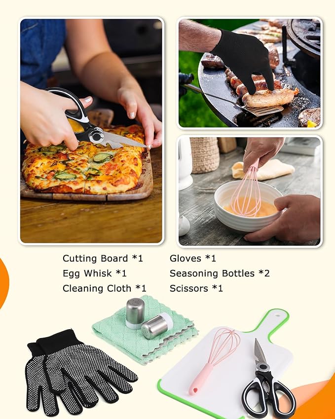 Camping Cooking Utensils Set - 33Pcs/45Pcs Camping Cooking Set Car Camping Essentials Gear for Camp Kitchen Cooking and Grilling, Ideal Gift for RV Tent Camper, Picnics, BBQs
