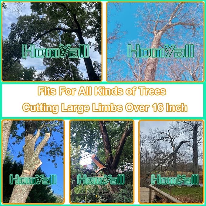 48 Inch High Reach Tree Limb Hand Rope Chain Saw for Tree Trimming-Upgraded Pocket Manual Chainsaw with 62 Sharp Blades on Both Sides for Gardening Camping Survival Gear