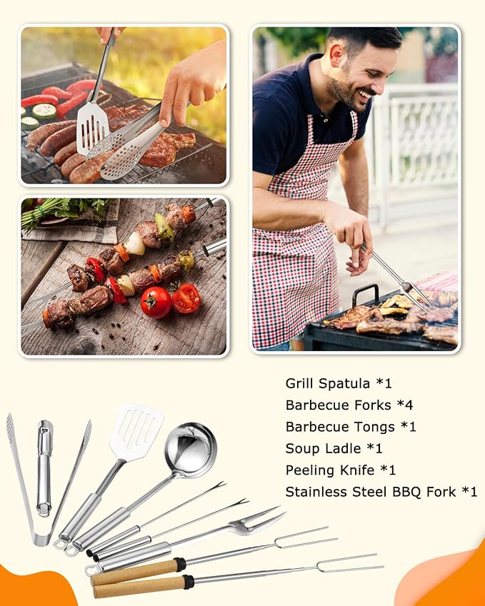 Camping Cooking Utensils Set - 33Pcs/45Pcs Camping Cooking Set Car Camping Essentials Gear for Camp Kitchen Cooking and Grilling, Ideal Gift for RV Tent Camper, Picnics, BBQs
