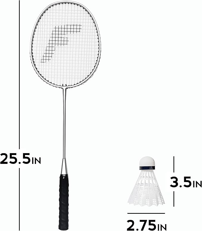 Franklin Sports Badminton Racket + Birdie Set - 2 Player 4 Player