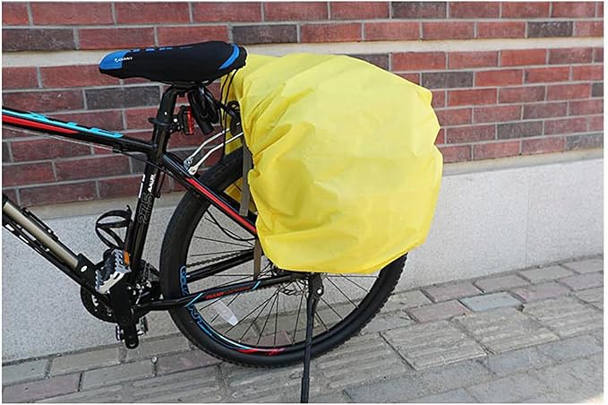 ZTZ 50L Panniers Bike Bags, Waterproof Bike Panniers Made of High-Density 600D Polyester for Durable Use, Bike Saddle Bag come with Reflective Trim and Rain Cover, Easy Organize