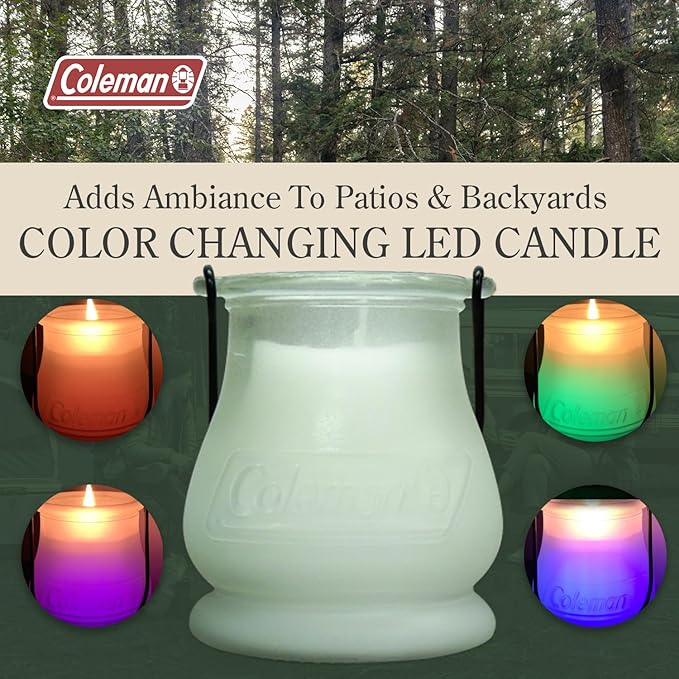 Coleman Color Changing LED Citronella Outdoor Scented Candle