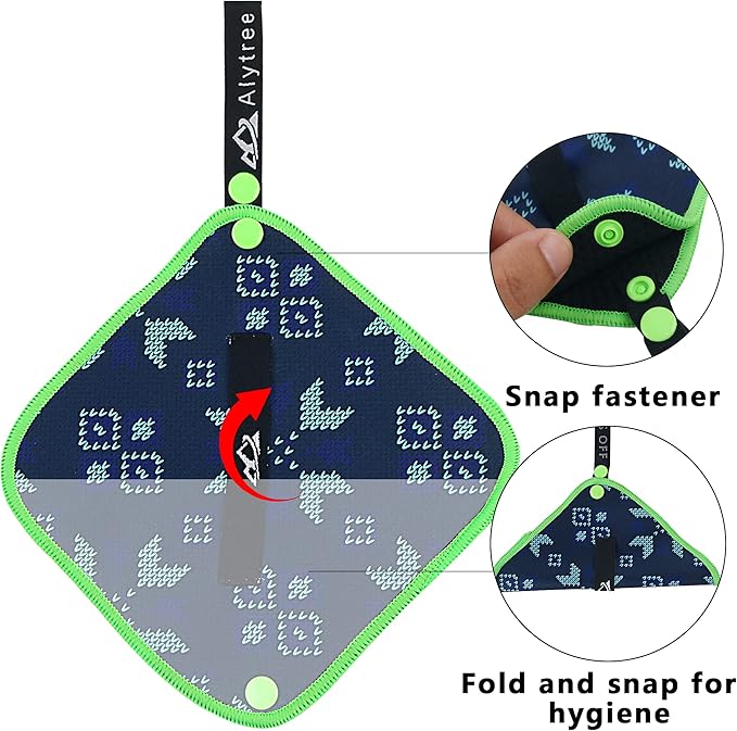 2PCS Pee Cloth Silver Infused for Women Hiking, Pee Rag for Female Peeing Outdoor,Camping Reusable Toilet Paper,Hygienic Urination Solution for Travel