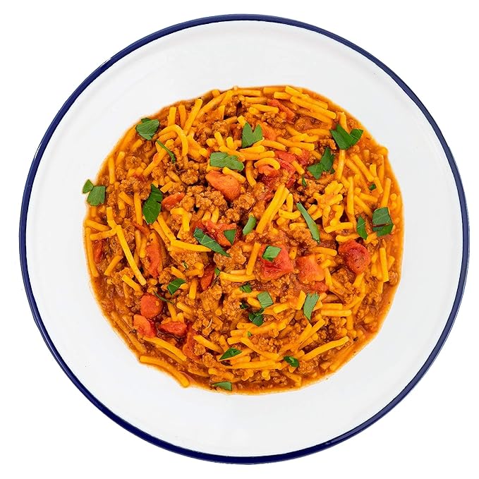 Mountain House Mexican Style Adobo Rice & Chicken, 2-Servings | Gluten-Free & Classic Spaghetti with Meat Sauce | Freeze Dried Backpacking & Camping Food |2 Servings