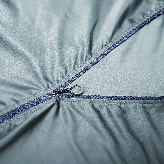 Browint Premium Sleeping Bag Liner with All Around Two-Way Zippers, 87"x41" Extra Wide Sleeping Sack for Hotel, Breathable Lightweight Travel Sheet, Multifunctional Bed Sheet for Camping, All Seasons