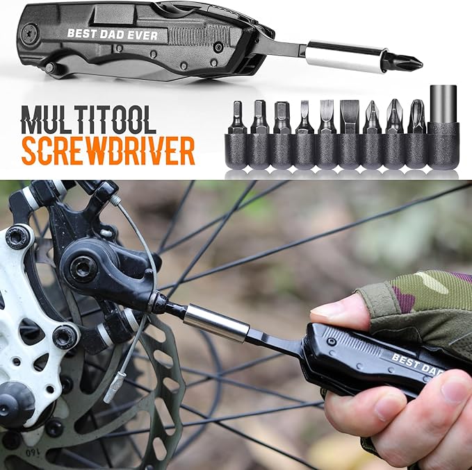 Gift for Dad,Multitool Knife BEST DAD EVER for Camping,Stocking Stuffers Christmas Gifts for Dad,Dad Birthday Gift from Daughter Son,Fathers Day Unique Dad Gifts,Gadget Gifts for Dad