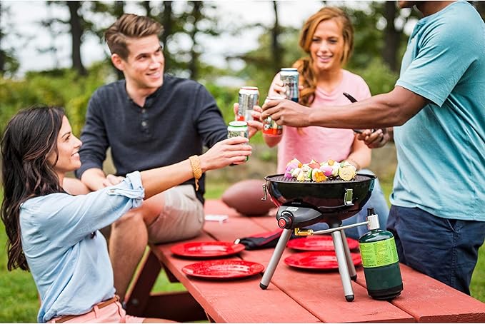 Coleman 24-Piece Enamel Dinnerware Set, Durable Dishes & Utensils for Camping & Outdoor Use, Dishwasher Safe with Included Carry Pouch for Camping, Tailgating, Picnics & More