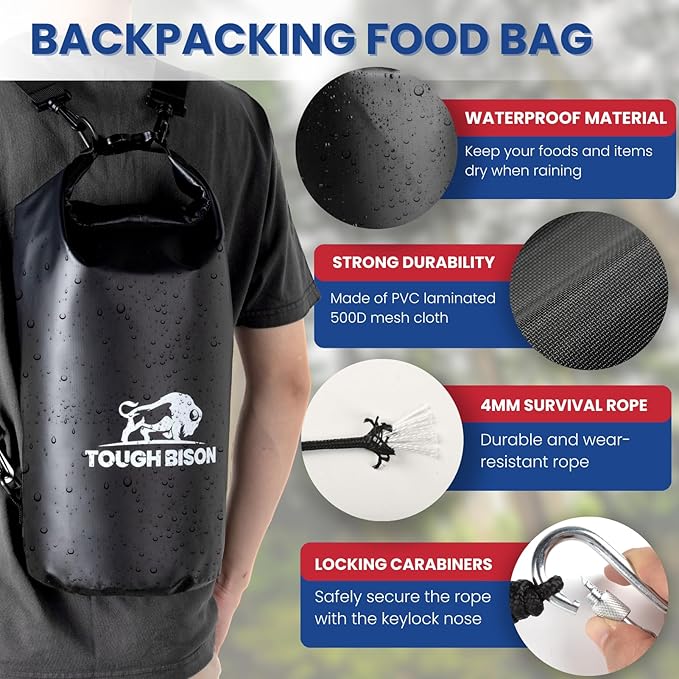 Bear Bag Hanging System Bear Bags for Food Backpacking Bear Canister for Backpacking Food Bag Camping Food Bag Hiking, Camping