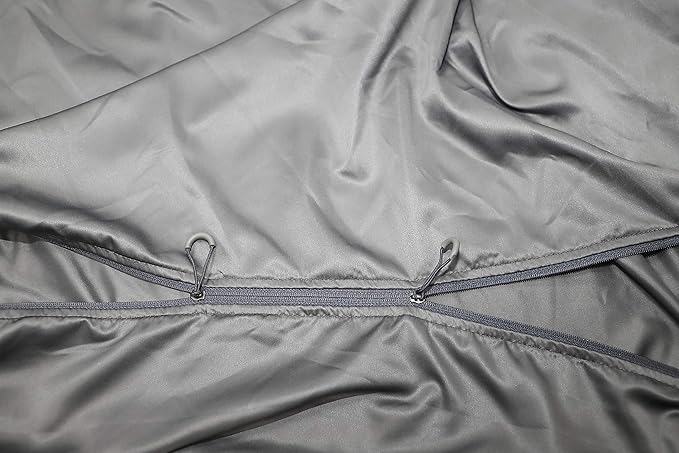 Browint Premium Sleeping Bag Liner with All Around Two-Way Zippers, 87"x41" Extra Wide Sleeping Sack for Hotel, Breathable Lightweight Travel Sheet, Multifunctional Bed Sheet for Camping, All Seasons