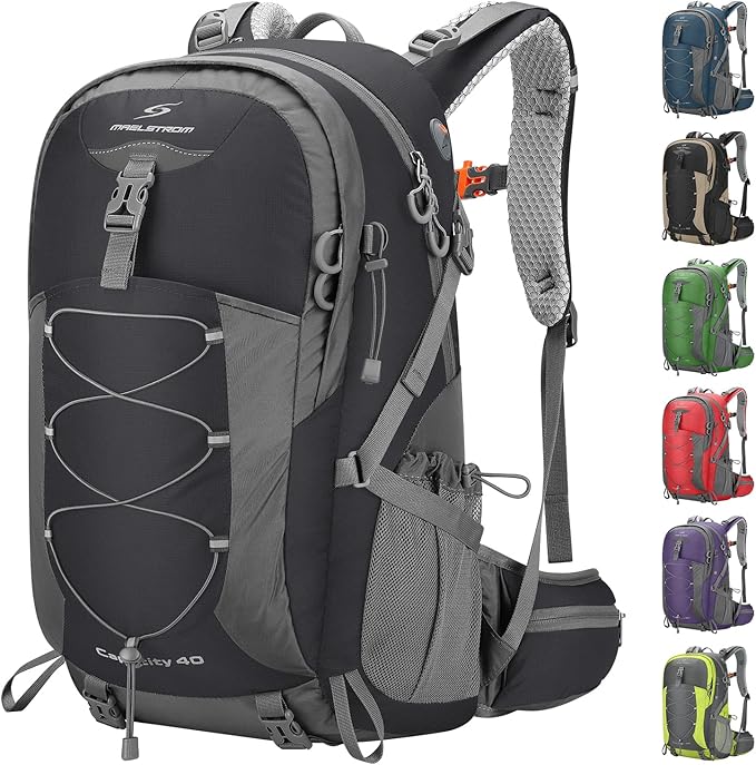 Maelstrom Daypack Backpacks + Water Filtration System, 40l Black