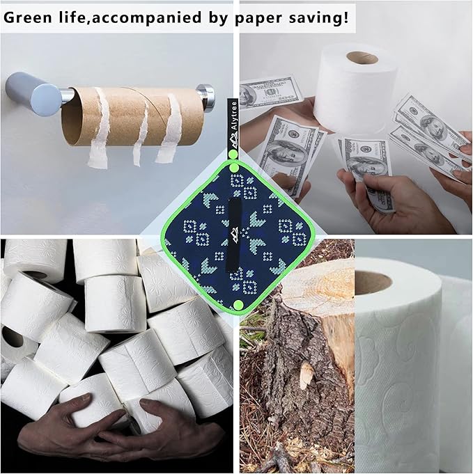 2PCS Pee Cloth Silver Infused for Women Hiking, Pee Rag for Female Peeing Outdoor,Camping Reusable Toilet Paper,Hygienic Urination Solution for Travel