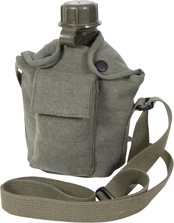 Rothco Vintage Canteen Carry, All with Shoulder Strap