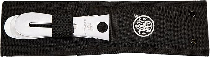 Smith & Wesson Bullseye Throwing Products with Full Tang Stainless Steel Design and Protective Nylon Sheaths for Recreation and Competition