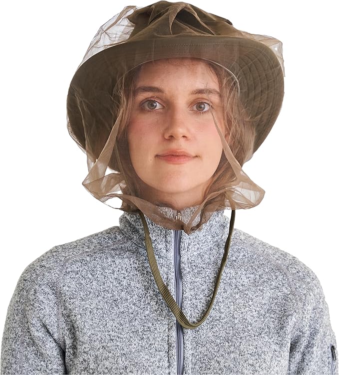 Coghlan's No-See-Um Head Net – Lightweight, Breathable Mesh Netting Protection | ideal for Camping, Hiking.