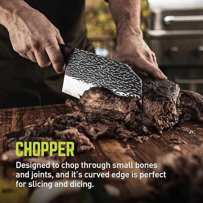 TRUE Primal Forge Outdoor Cutlery Set, Cleaver Knife