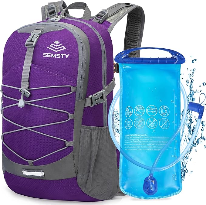 Hydration Backpack with 2L Water Bladder, Water Backpack, Insulated Hiking Backpack for Hiking Cycling Climbing Skiing