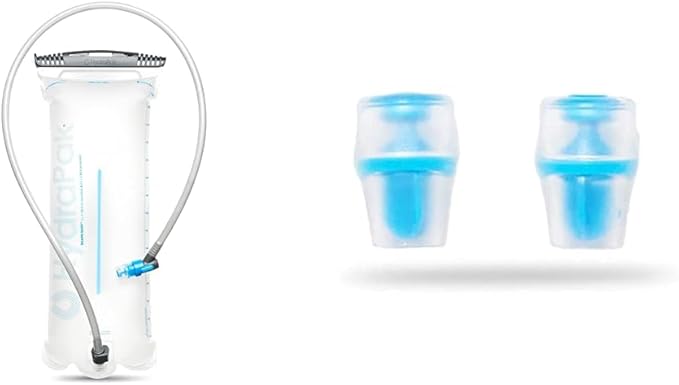 HydraPak Shape-Shift (for 2L or 3L Hydration Packs) Low-Profile Water Bladder/Reservoir for Hydration Backpacks - High Flow Bite Valve, Leak Proof, Fully Reversible, and Dishwasher Safe