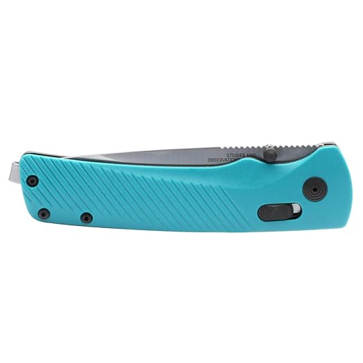 SOG Flash AT Daily Carry Ambidextrous Pocket Compact Folding Knife | Ergonomic Handle for Enhanced Grip | D2 Steel Blade, Petrol Green/Satin