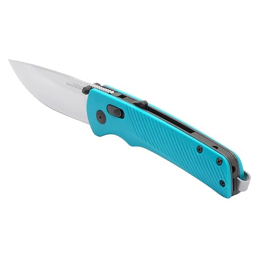 SOG Flash AT Daily Carry Ambidextrous Pocket Compact Folding Knife | Ergonomic Handle for Enhanced Grip | D2 Steel Blade, Petrol Green/Satin