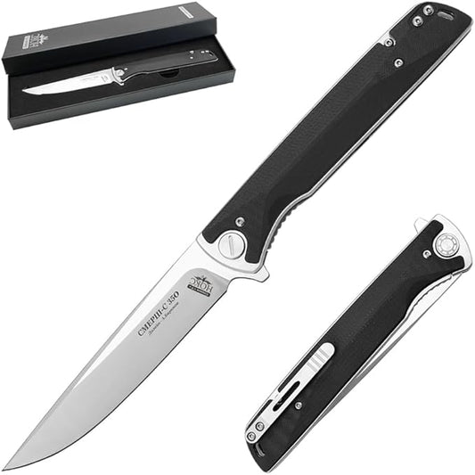 HOKC NOKS EDC camping folding knife Smersh-S | 350-100401 (Gray, Black)
