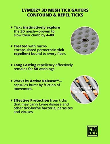3D Mesh Tick Repelling Arm Gaiters for Gardening
