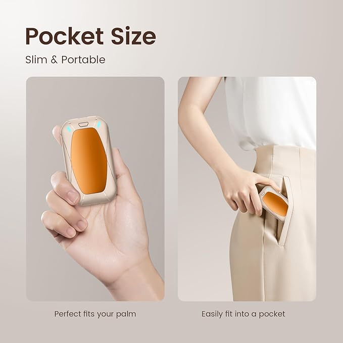 Hand Warmers Rechargeable, 2 Pack Magnetic Electric Hand Warmers, 6000mah Max 12Hrs Quick Charge Portable Hand Warmer, Great Gift for Christmas, Raynauds, Outdoors, Hunting, Golf, Camping