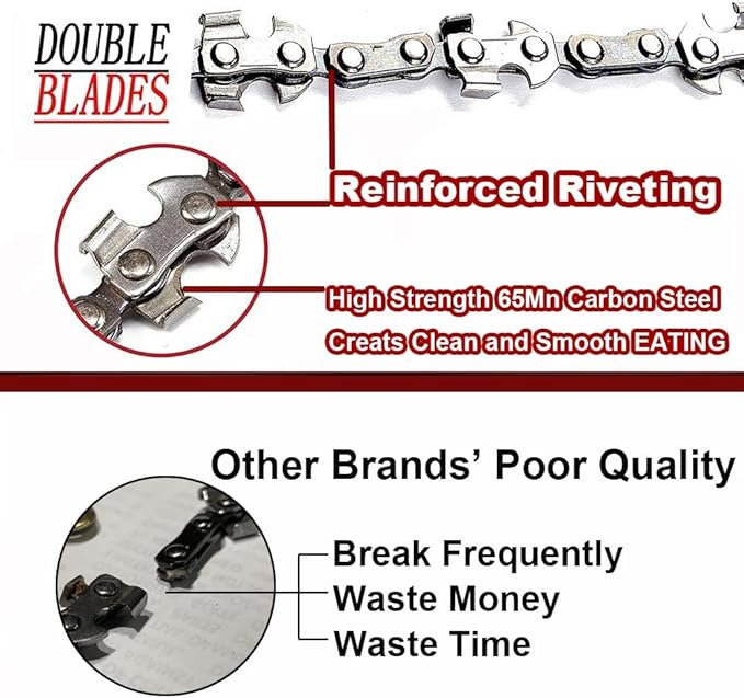 48 Inch High Reach Tree Limb Hand Rope Chain Saw for Tree Trimming-Upgraded Pocket Manual Chainsaw with 62 Sharp Blades on Both Sides for Gardening Camping Survival Gear