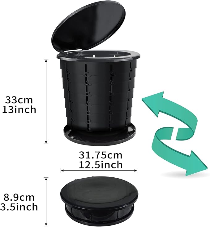 Portable Toilet For Camping Bucket Toilet | Camping Toilets Portable Folding Toilet Bucket | Retractable Toilet Camping Potty For Adults With Bags For Outdoor Camp Boat Toilet Bucket